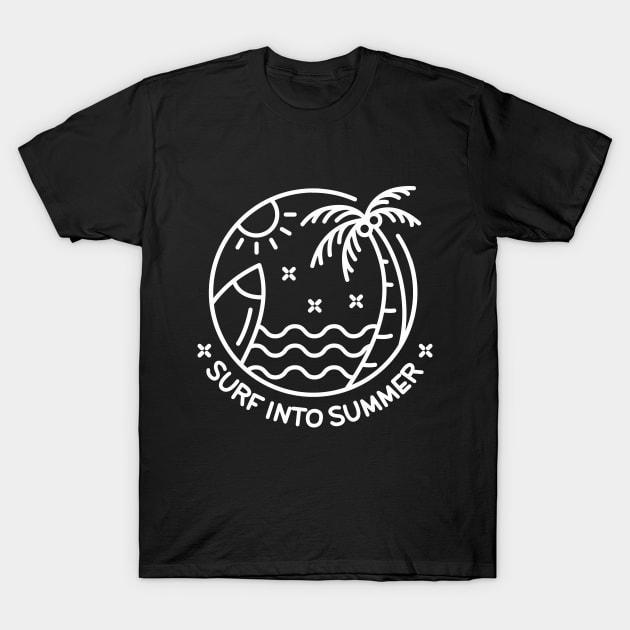 Surf Into Summer T-Shirt by VEKTORKITA